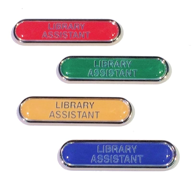 Capricornone Library Assistant Gel Domed School Bar Badge